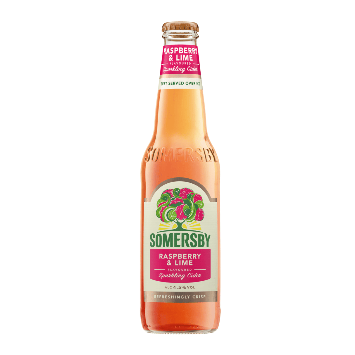 Somersby hindbær lime cider flaske (24x 33cl)