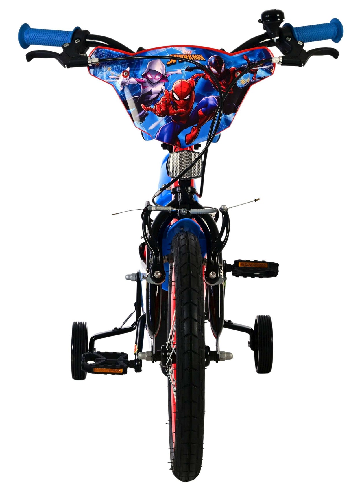 Spiderman spider-man børnecykel - drenge - 16 tommer - blå rød - to håndbremser