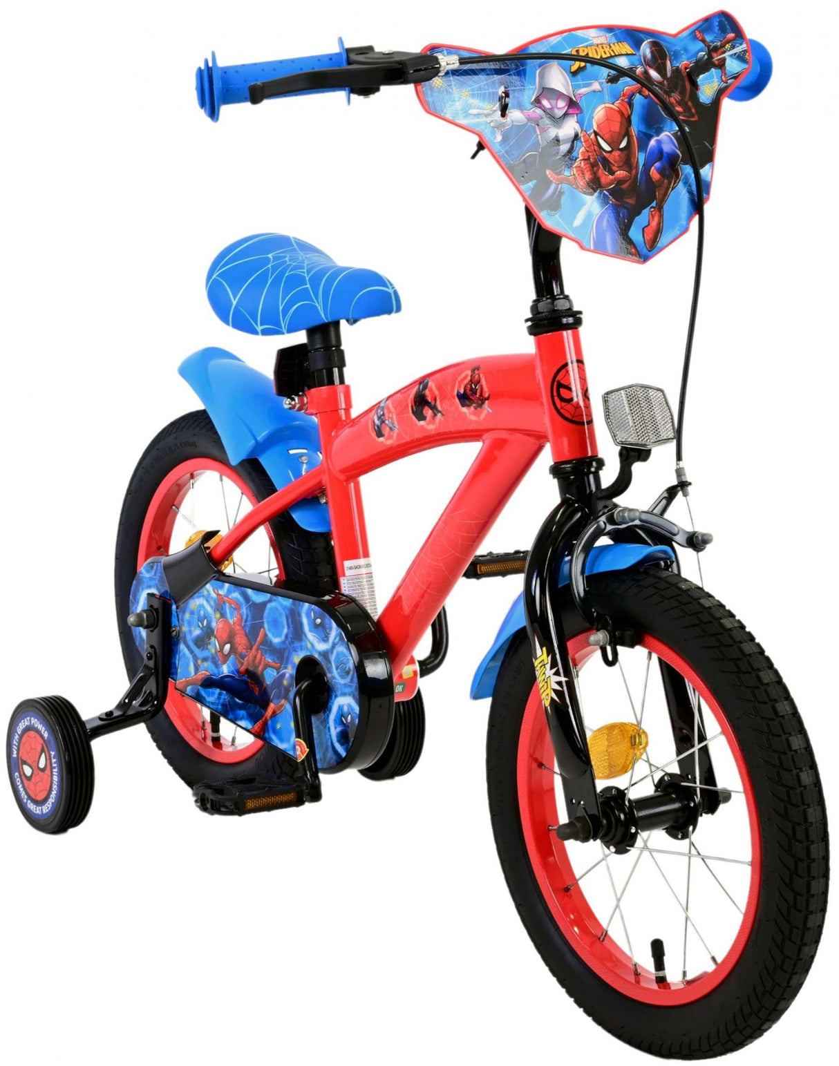 Spiderman Marvel Spider -Man børnecykel - drenge - 14 tommer - rødblå