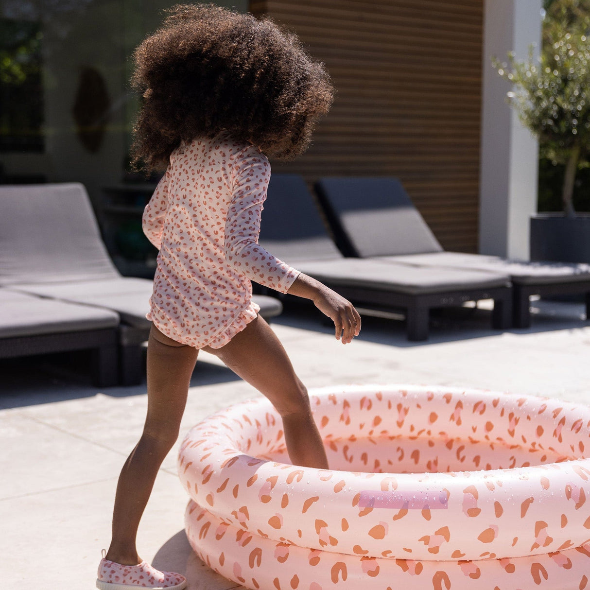 Leopard | gammel pink babypool ø 100 cm