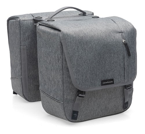 Nova Double - Double Bicycle Bag, Gray, Water -Repellent