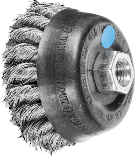 Pferd kopbørste rustfrit stål 80mm m14 0,35 pos