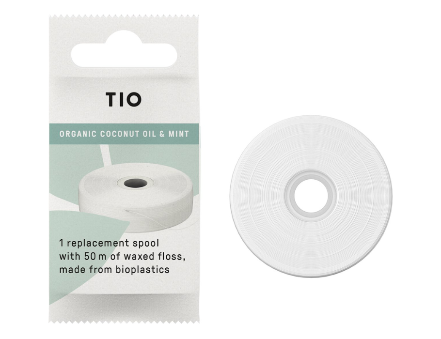 Tio Refill Bio -baseret vegansk tandtråd - 50 meter