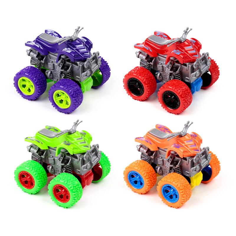 Quad bike 4x4 stunt friktion push pull action legetøj