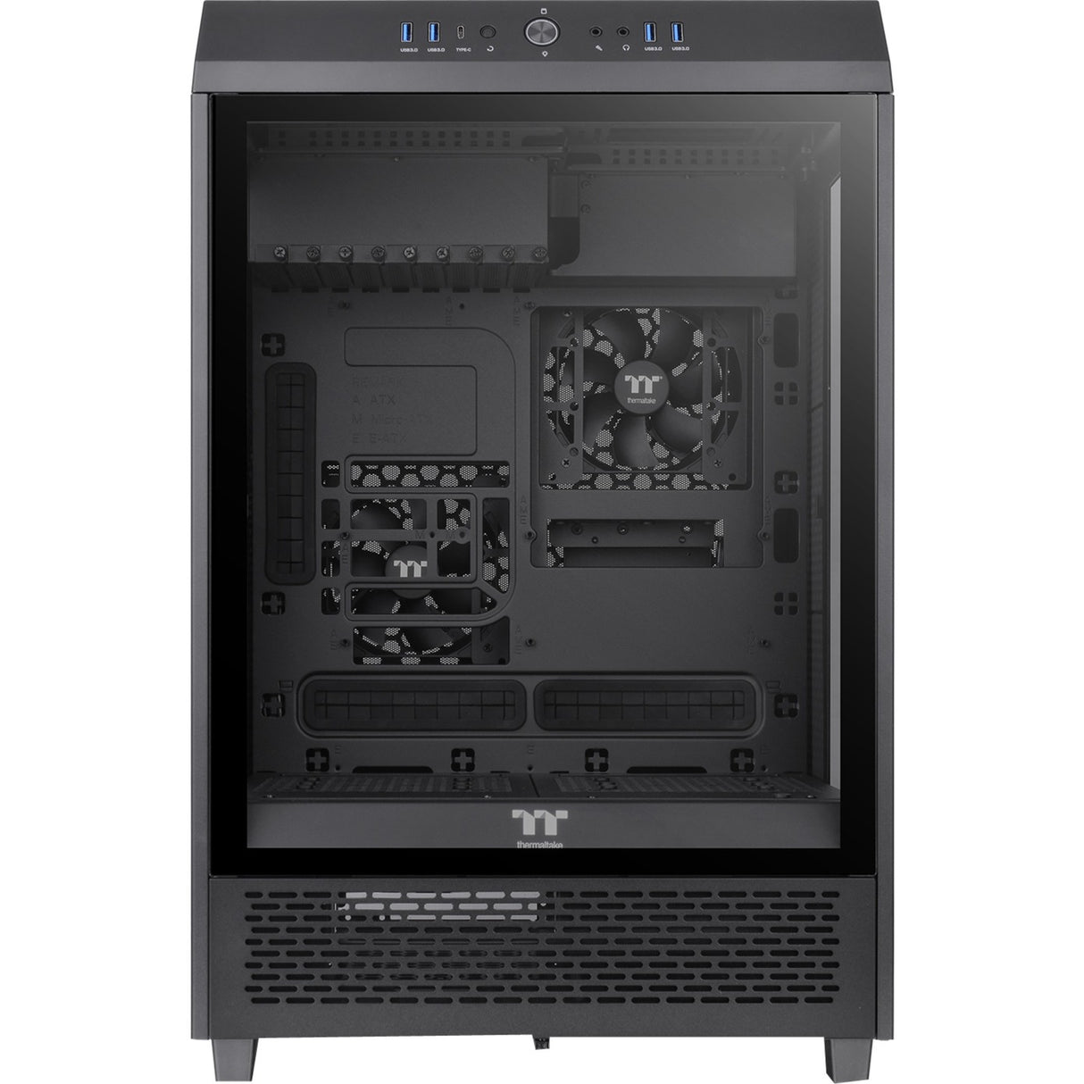 Thermaltake the tower 500 midi tårnhus (sort | 4x USB-A | 1x USB-C | hærdet glas)