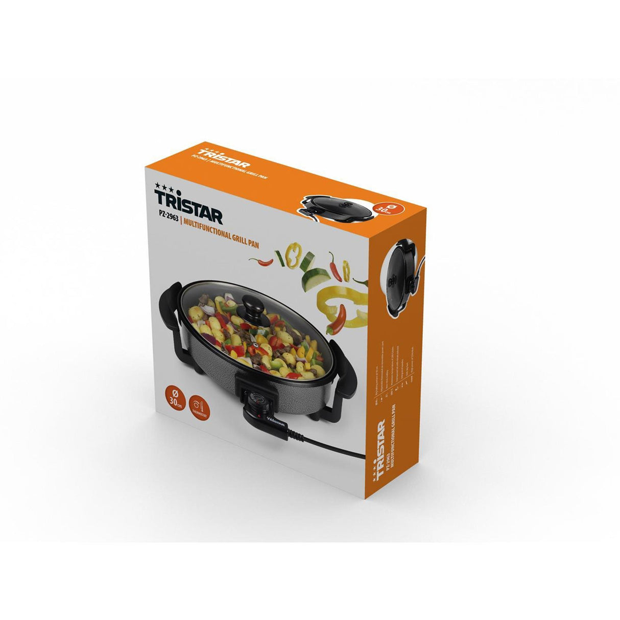 Tristar multifunktionel stegepande 1500w ø30cm 1,75 liter