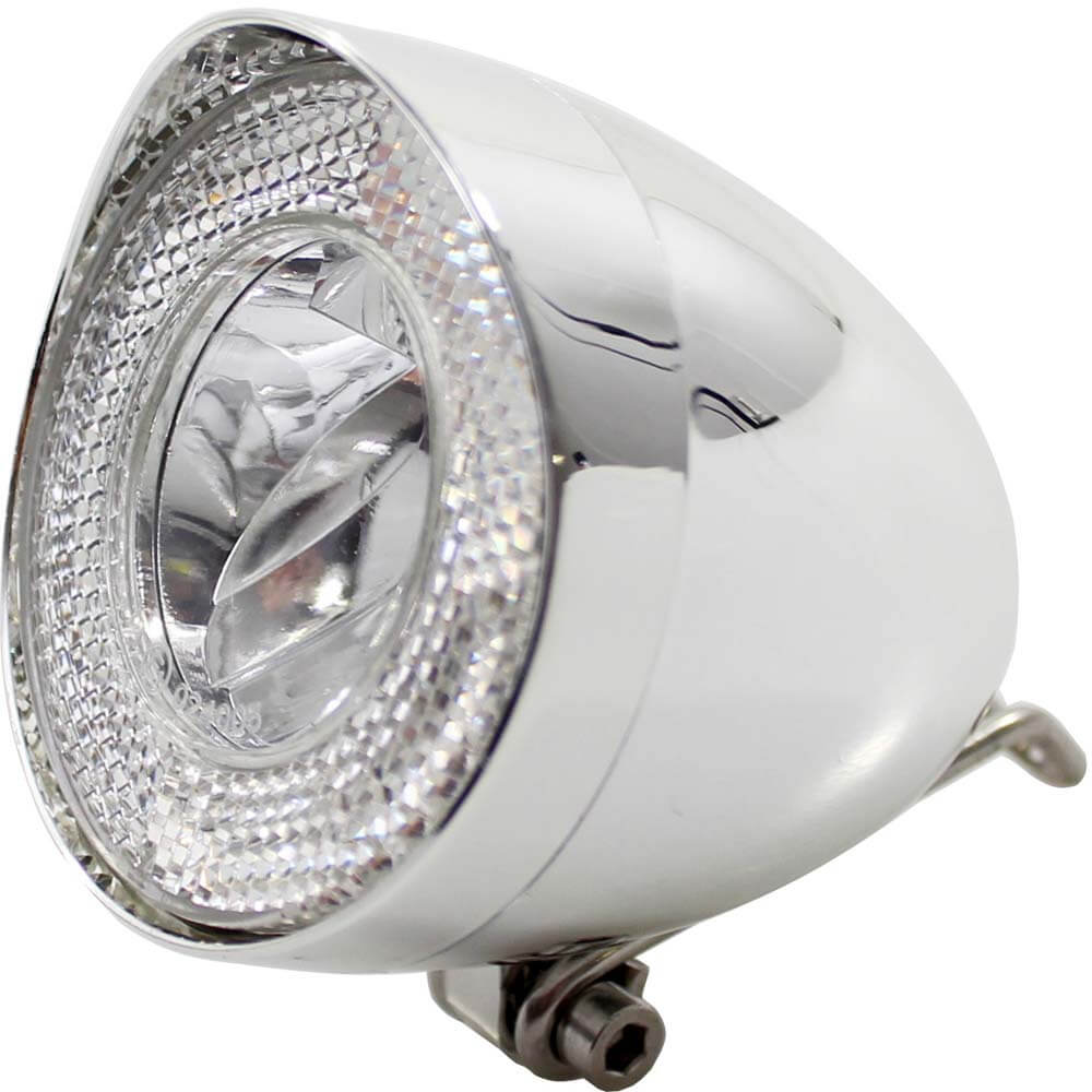 Union Forlygte UN-4930 Retro dynamo 40 lux krom