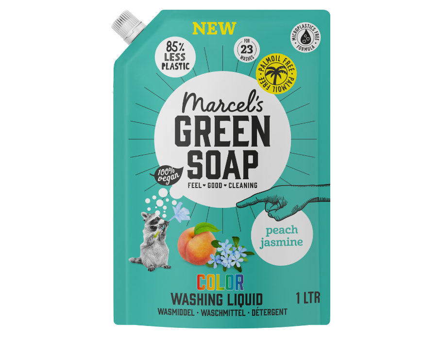 Marcel's Green Soap Detergent Color - Peach Jasmine - Refill - 1 liter