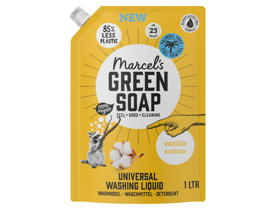 Marcel's Green Soap Detergent Color - Vanilla Cotton - Refill - 1 liter