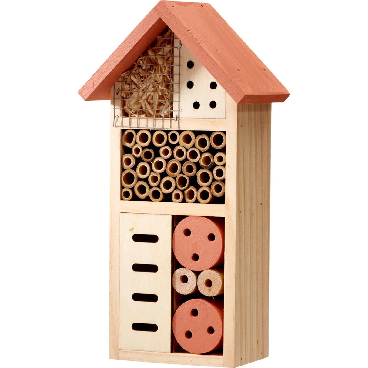 Pro garden insectenhotel 13x8,5x26cm 3 assorti