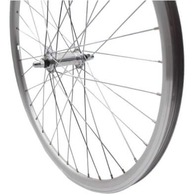 Roland forhjul 26 x 1,75 fast alu v-profil sølv zink spk