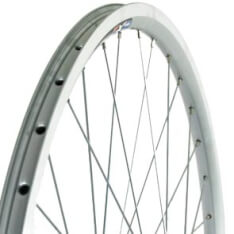 Roland forhjul 28 Stop Alu V-Profil Silver Zink SPK