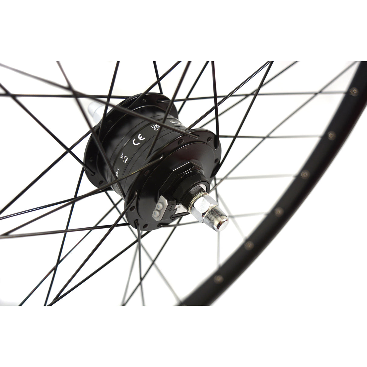 Velox forhjul mach1 m910 28 shimano dyn. skive sort