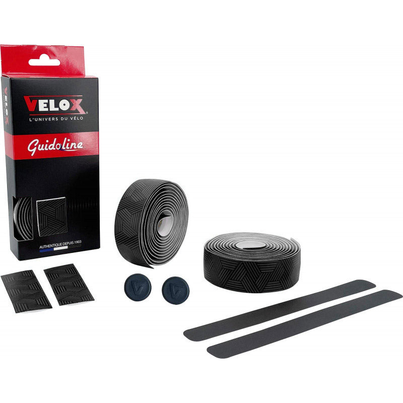 Velox styrtape ultra grip 2,5 sort (2 stk)