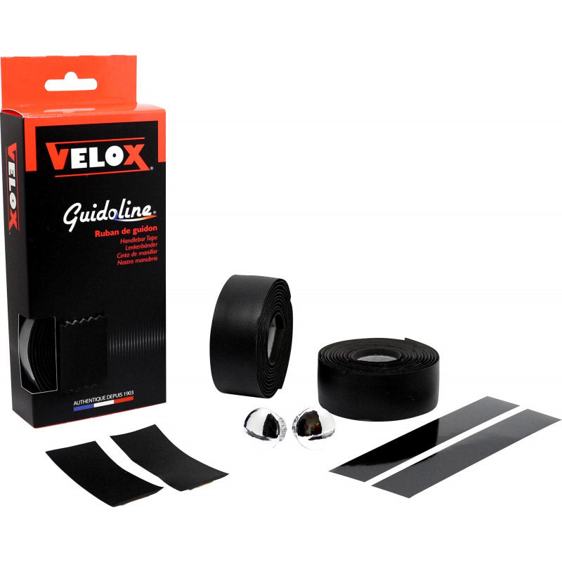 Velox styrtape klassisk sort (2 stk)