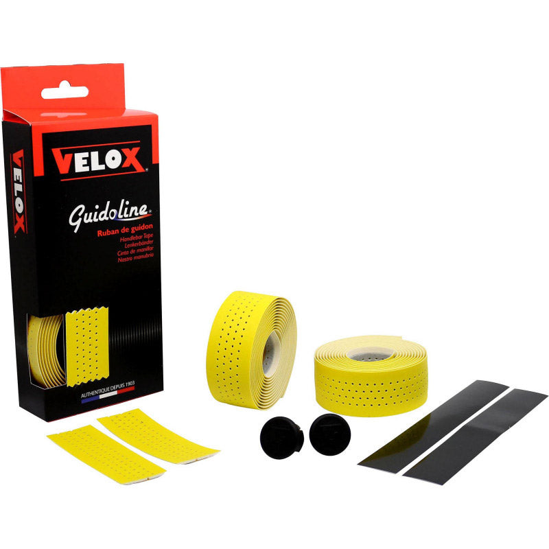 Velox styrtape blød perforeret gul (2 stk)