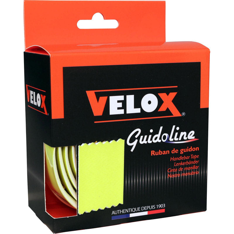Velox styrtape højt greb 3,5 fluo gul (2 stk)