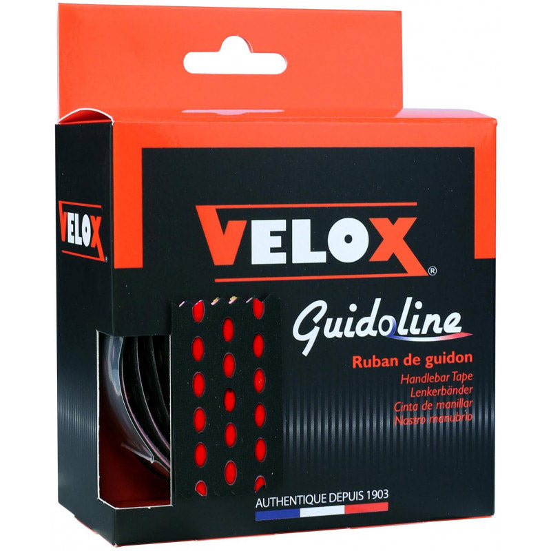 Velox styrtape bi-color 3.0 sort rød (2 stk)