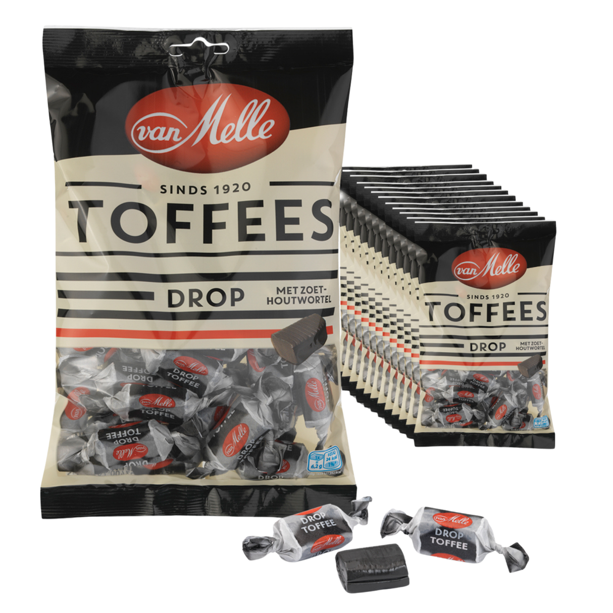 Van melle toffees vegansk lakridspose (12x225gr)
