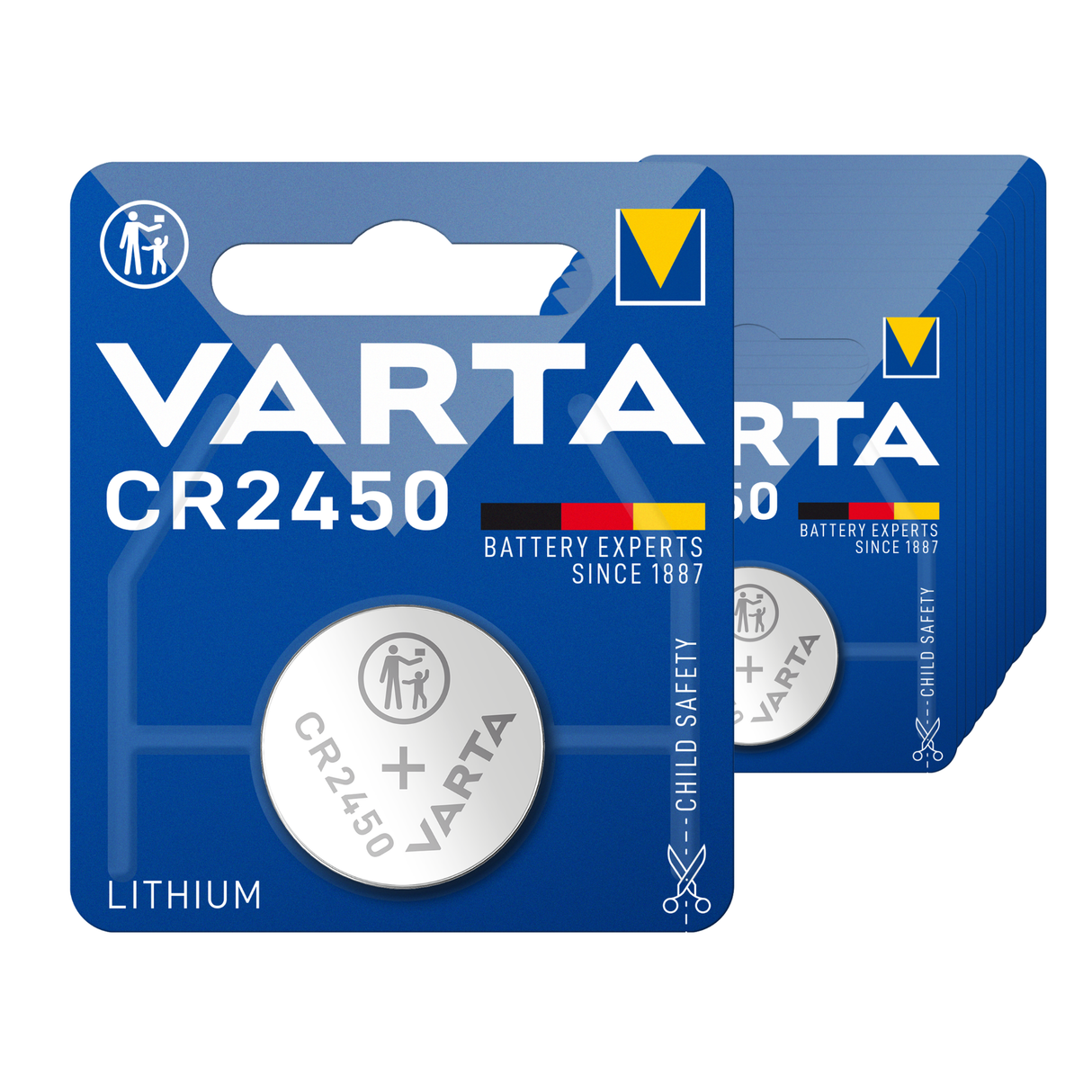 Varta cr2450 lithium knapcelle batteri (10 stk.)