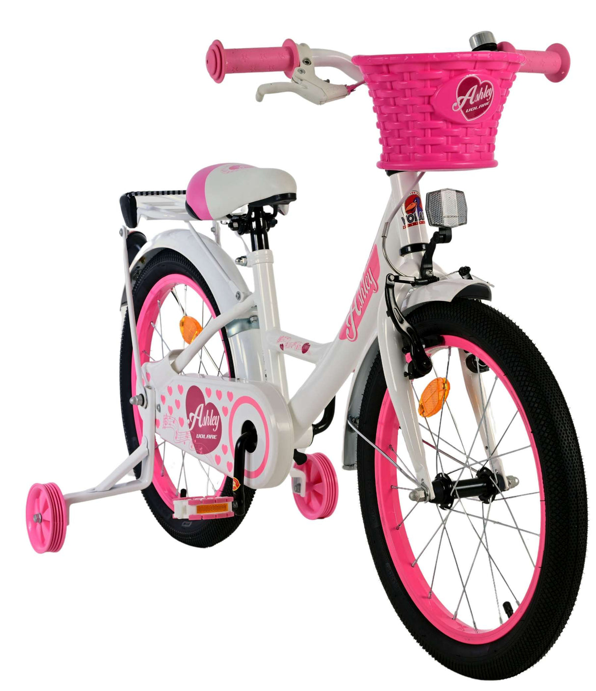 Volare ashley børnecykel - piger - 18 tommer - hvid