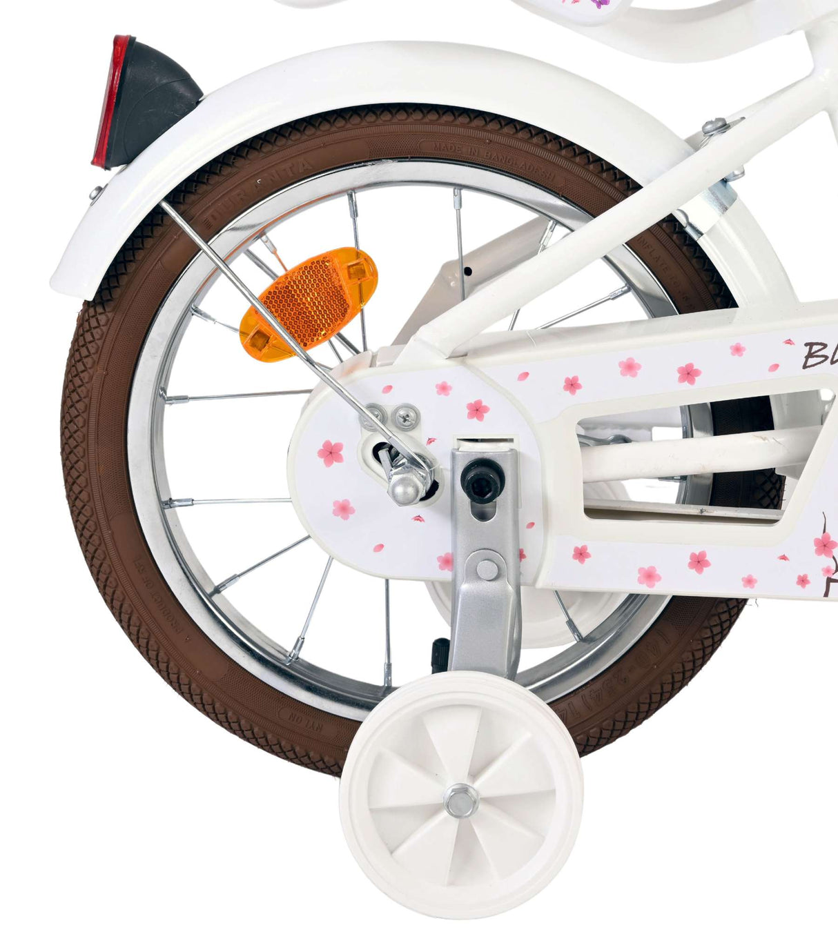 Volare blossom børnecykel - piger - 14 tommer - hvid