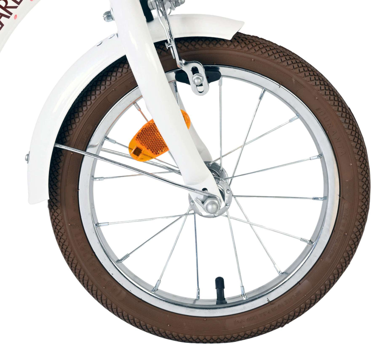 Volare blossom børnecykel - piger - 14 tommer - hvid