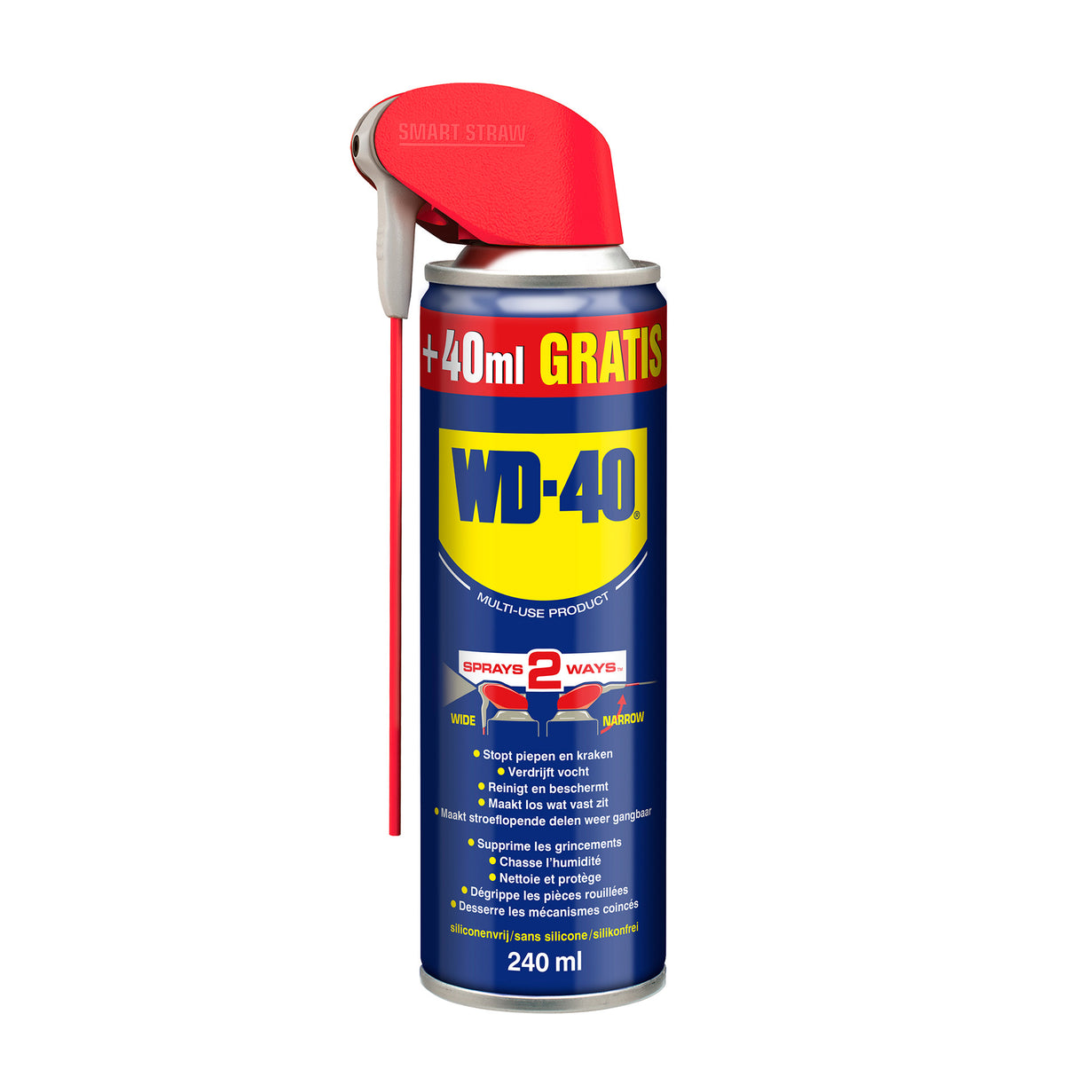 Wd40 multispray med smart sugerør 240ml