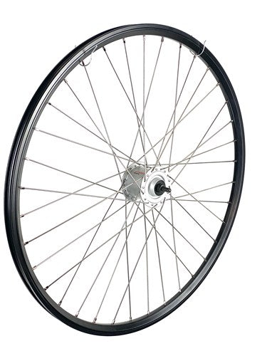 Forhjul 28 tommer 622 sort hub -Dynamo Spaak 13