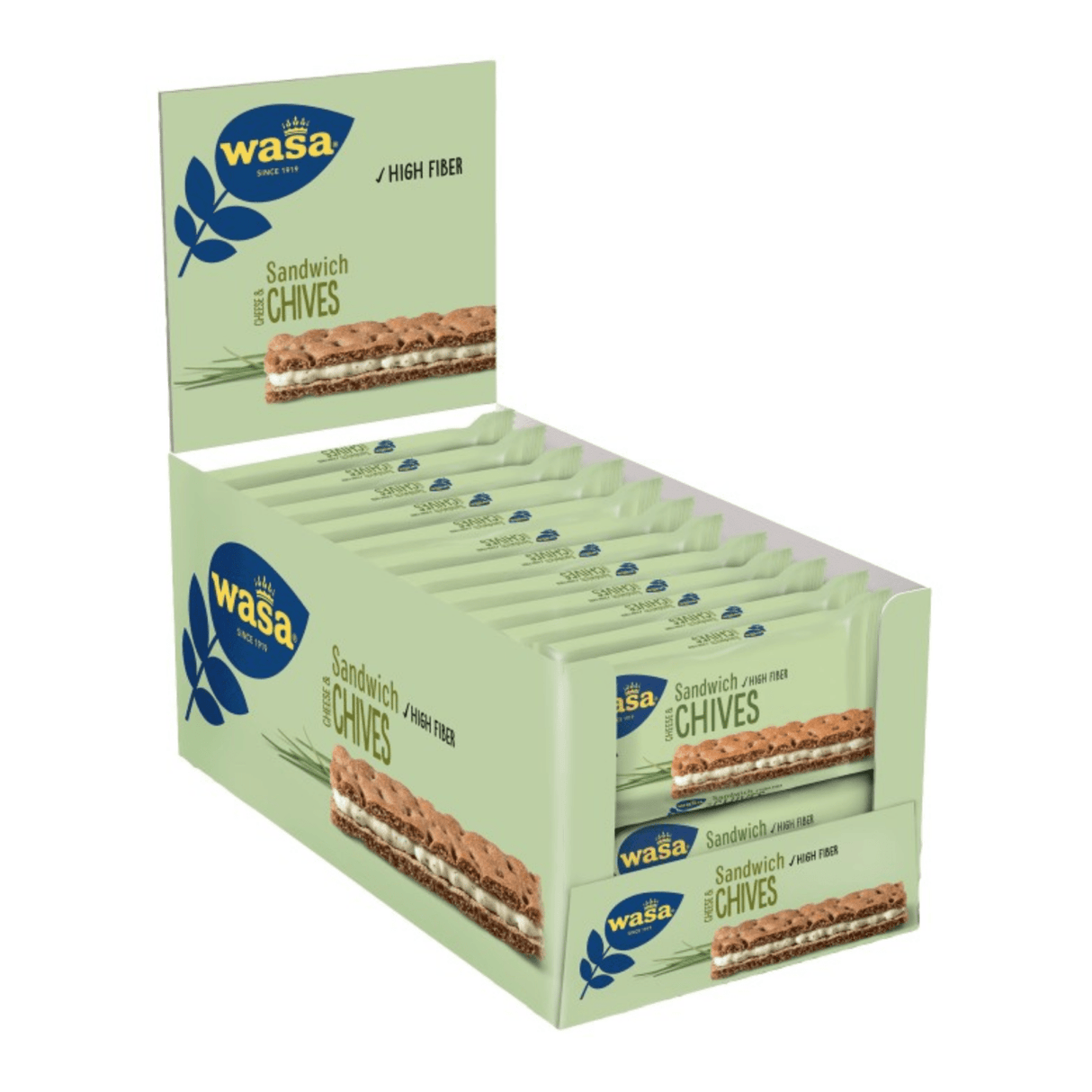 Wasa sandwich flødeost og purløg (24x 37gr)