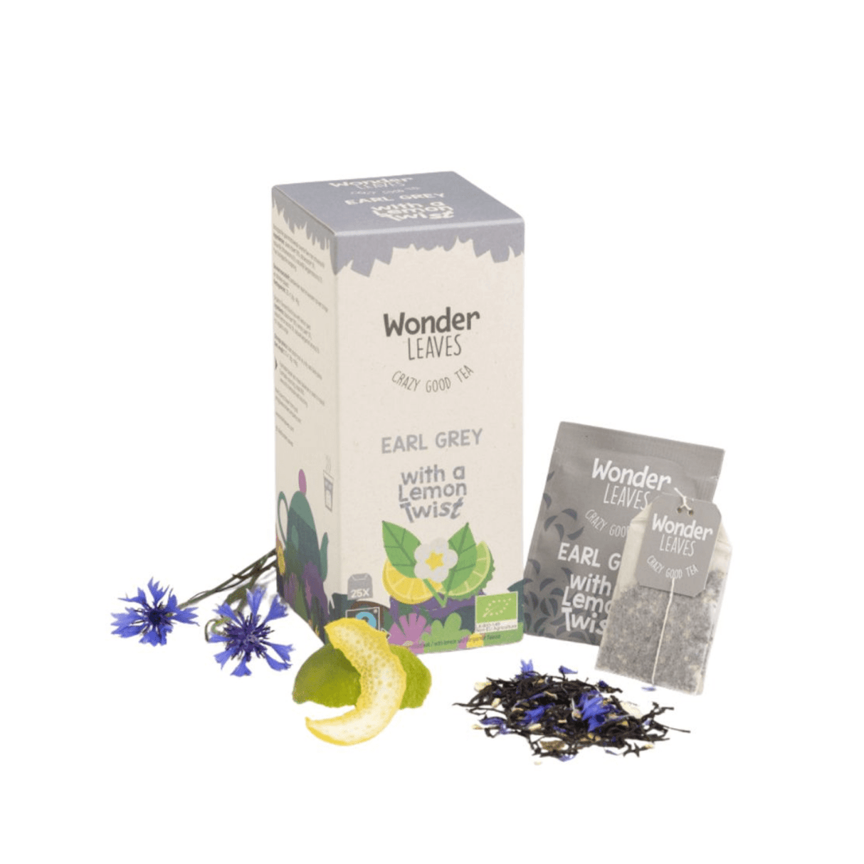 Wonder leaves økologisk ft earl grey citron (25x 1,8gr)