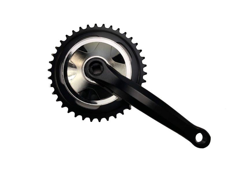 Imp -crank sæt ort 38t sort 170 mm