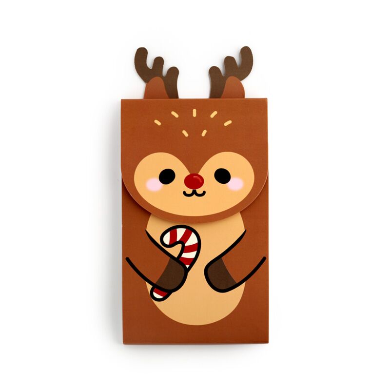Julefestlige venner rudolph flip open memoblok