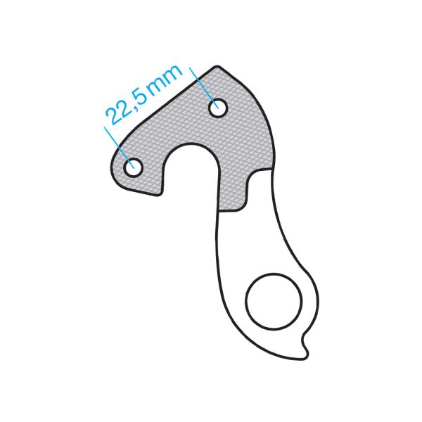 Union Derailleurpad GH-056 med skruesæt M4x0.7