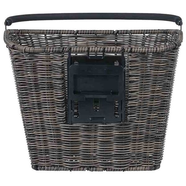 Basil Bremen Rattan Look Kf - Bicycle Basket - First - Dark Brown