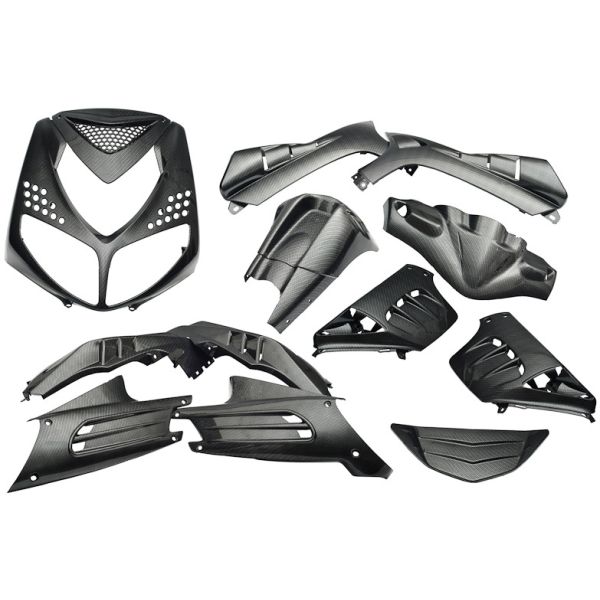 Kantpladesæt 13-delt til Peugeot Speedfight 2 - carbon look