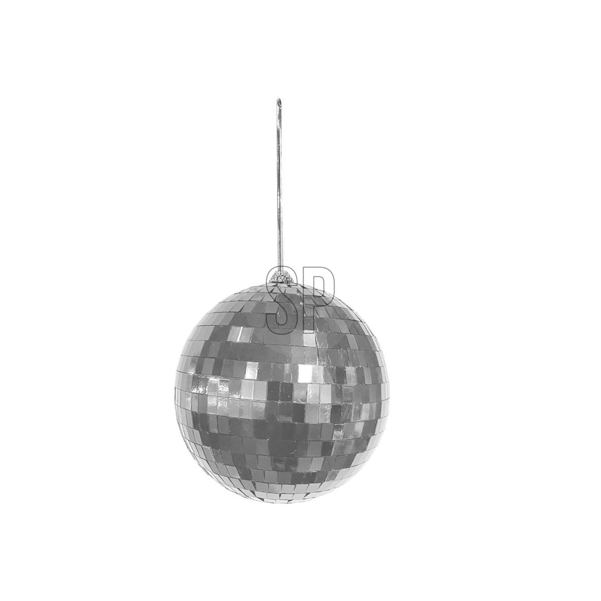 Home styling kerstbal discobal 15cm zilver