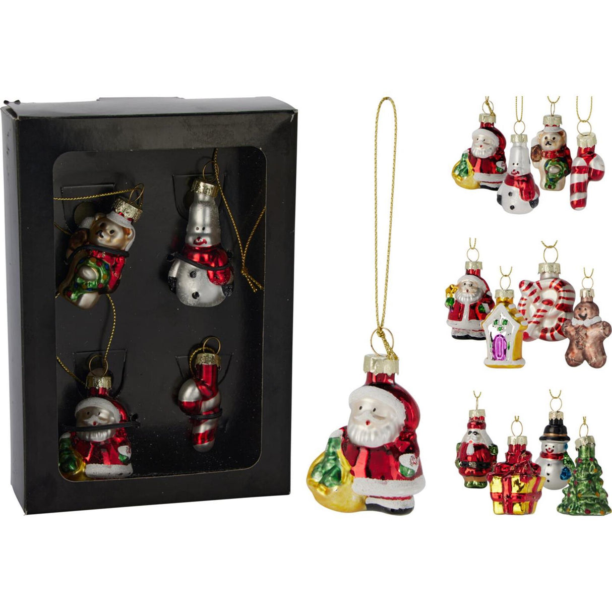 Bøjle julefigur 5cm display af 12 sæt