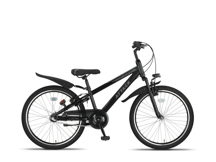 Altec attack mtb 24 tommer drenge 3sp v-bremser sort