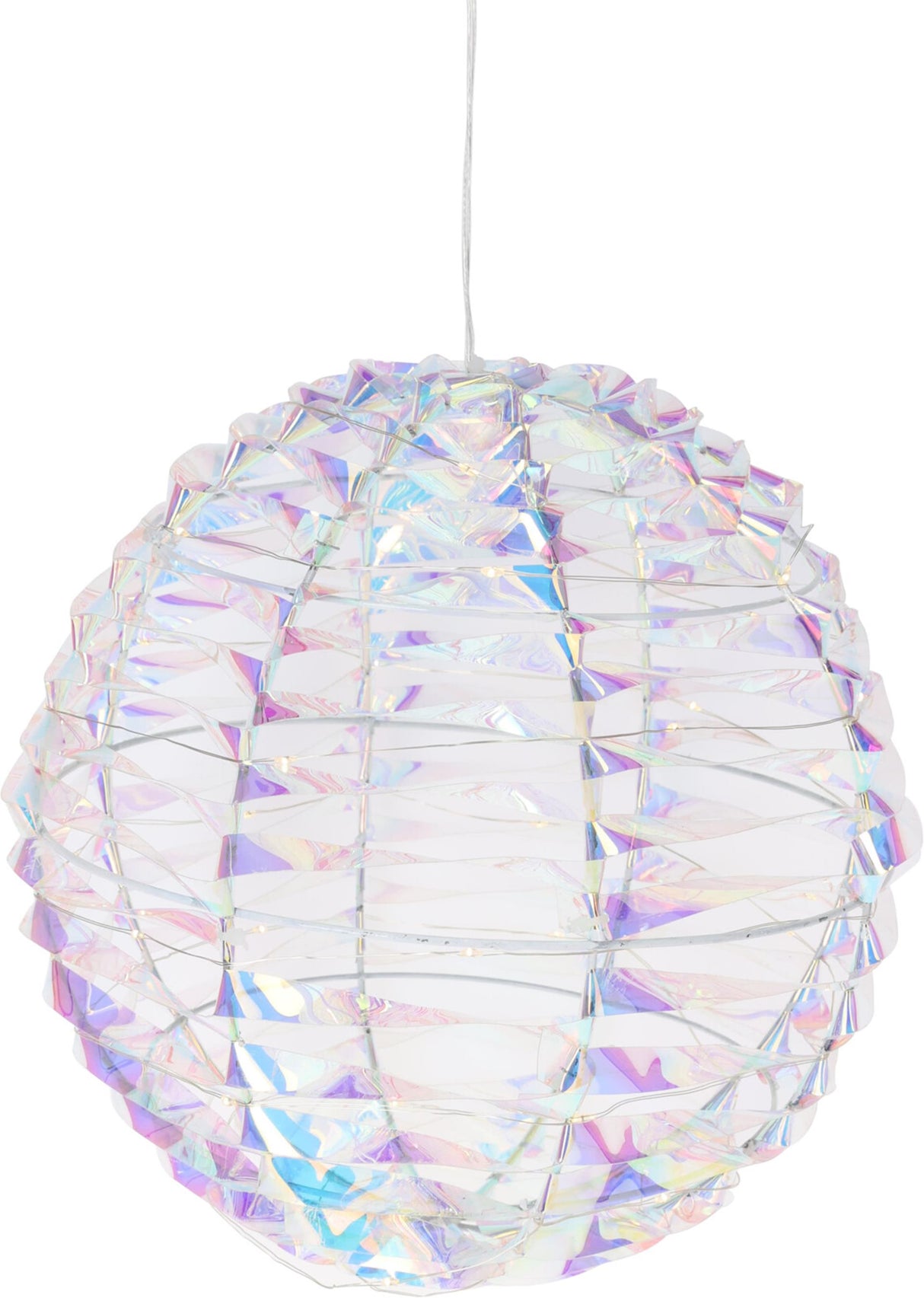 Home styling bal 25cm 40 led shiny rainbow
