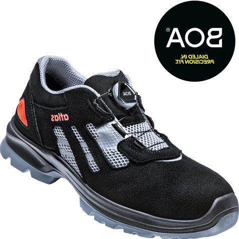 Atlas arbejdssko flash 3205 xp lav boa s1p | sort grå | størrelse 42 - 00.012.167.42
