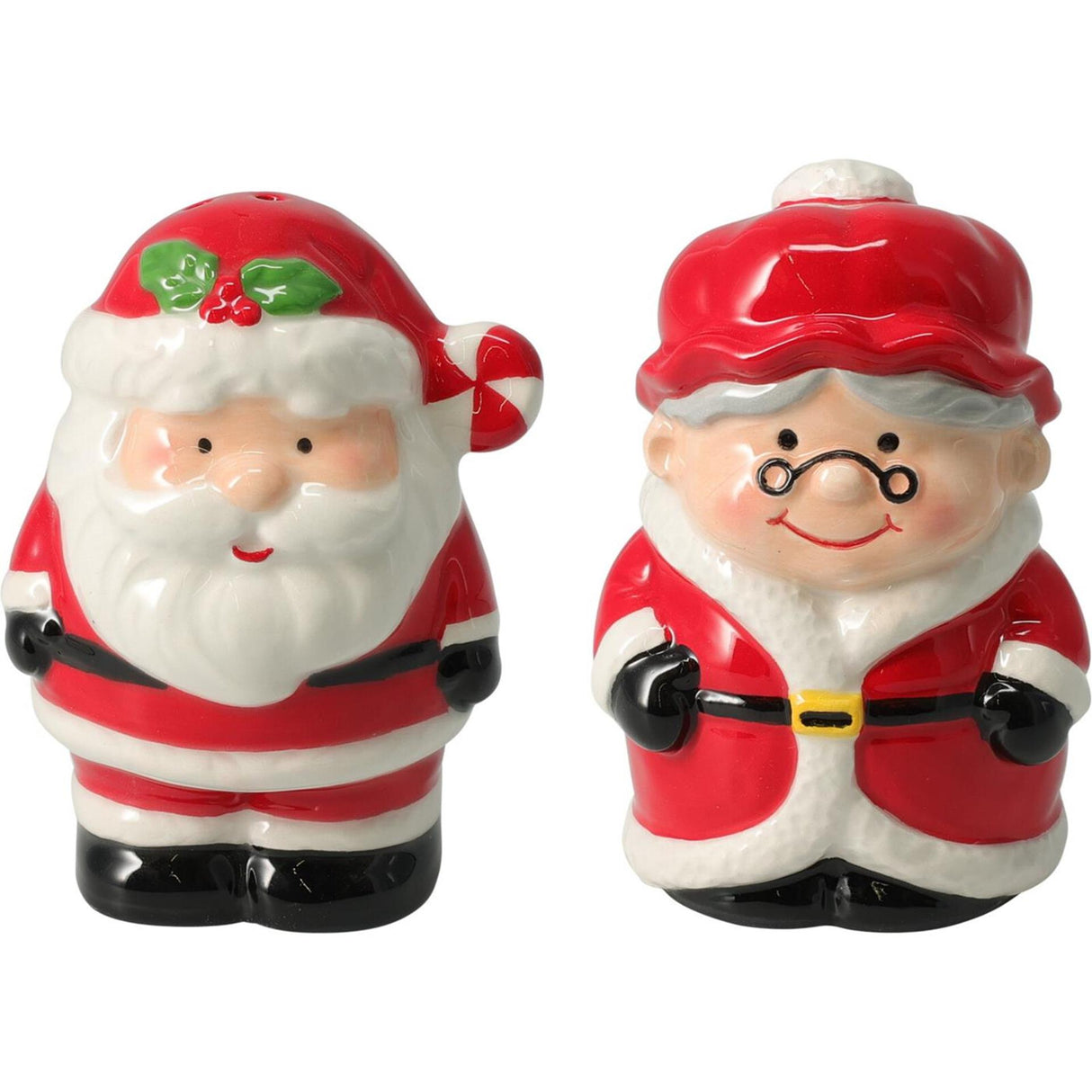 Home styling kerst peper en zout stel kerst peper en zout stel aardewerk