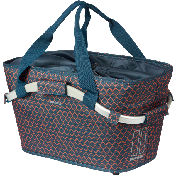 Basil cykelkurv flair bære alle bagerste kurv med mål montering 38 x 21 x 27 cm - marineblå