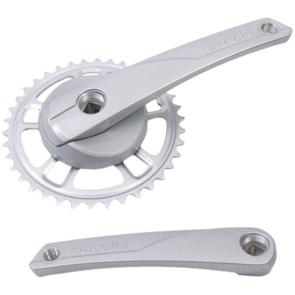 Gazelle Crankset 38T. Aluminium stål sølv 371315200