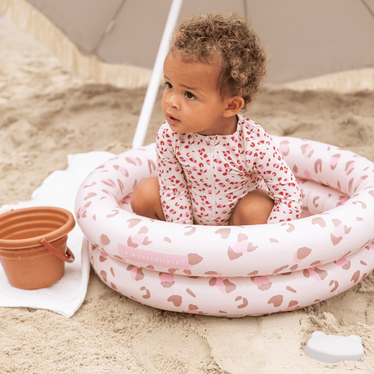 Leopard | gammel pink babypool ø 60 cm