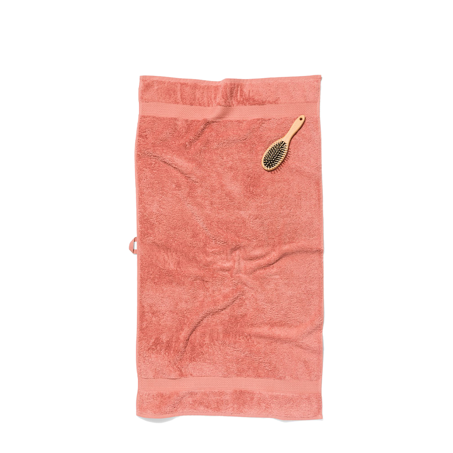 Badhanddoek roze 60x110cm 2 stuks