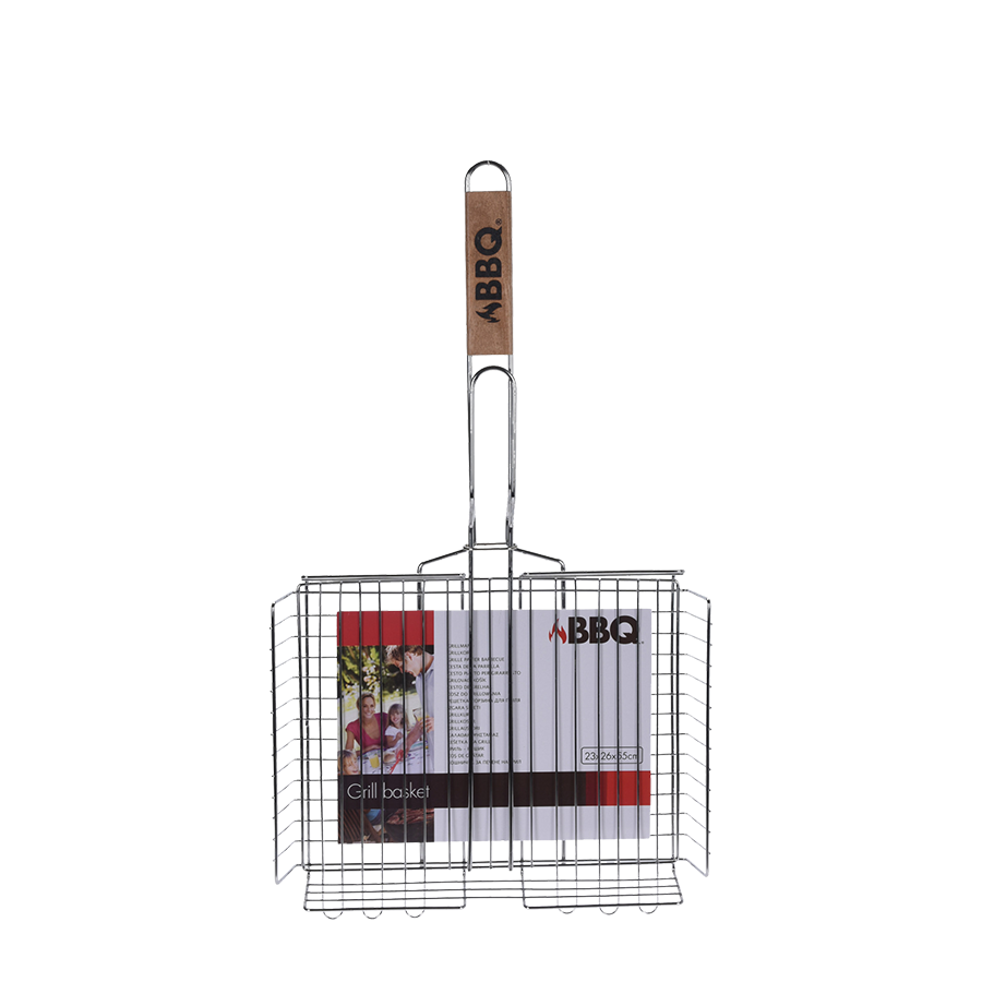 Bbq barbecue grillmand metaal 26x32cm