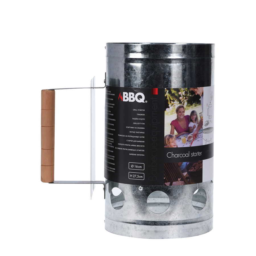 Bbq barbecue houtskoolstarter ø16x27,5cm