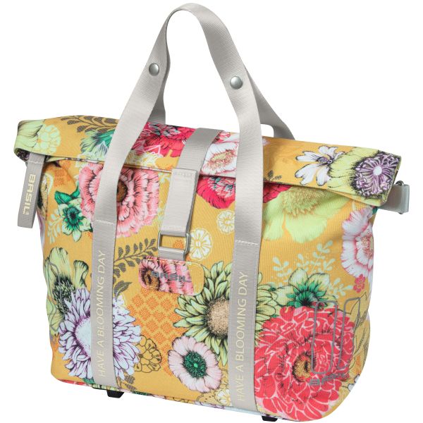Basil Bloom Field Mik Fietshandbag - Geel, kompakt og holdbar - 8-11L