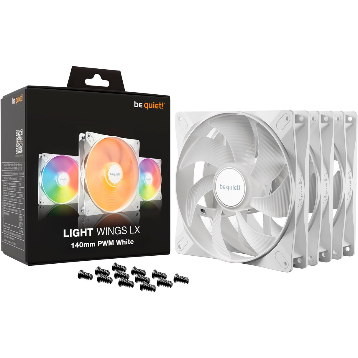 Vær stille! lys lx 140mm pwm triple pack hvid